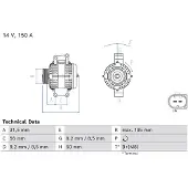 Bosch Driefasige generator 0 986 048 970