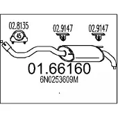 MTS 01.66160 Einddemper