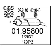 MTS 01.95800 Einddemper