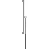 Hansgrohe unica glijstang e puro 65 cm met easy slide schuifstuk en isiflex doucheslang 160 cm, chroom