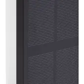 LINDBY LED-zonne-wandlamp Laarni, dimbaar, IP54, zwart dimbaar, zwart, Aluminium, Solar buitenverlichting