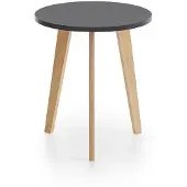 Ebuy24 Karin salontafel bijzettafel den decor, zwart.