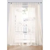 Bonprix Transparant gordijn van fijne voile (2 stuks) h/b: 245/150 cm