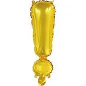 Amscan Folieballon Symbool ! 34 Cm Goud
