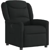 vidaXL Fauteuil verstelbaar stof zwart