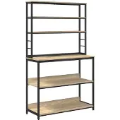 vidaXL Keukenplank 5-laags 100 x 40 x 168 cm Bewerkt hout Sonoma Eik