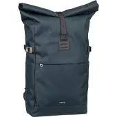 Sandqvist - Fietsforensen - Icon Rolltop Backpack M Navy voor Unisex van Aluminium - Marine blauw