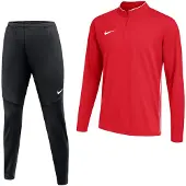 Nike Dri-FIT Park 26 Trainingspak 1/4-Zip Kids Rood Zwart