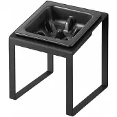 Yamazaki Nooks Slow feeder voerbak schuin - Zwart
