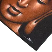 Ancient Wisdom Boeddha schilderij - Koperzand afwerking
