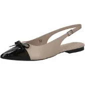 Caprice Ballerina taupe / zwart