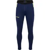 Hummel Sportbroek donkerblauw / geel