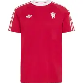 Adidas Functioneel shirt 'MUFC' cranberry / wit