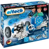 Eitech Bouwdoos – Tandwielen en Versnellingsbak – 250-delig – Metalen Bouwpakket met Motor en Gereedschap – Constructiespeelgoed – Vanaf 10 Jaar