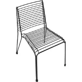 Beliani CHIEVE - Set van 2 tuinstoelen - Zwart - Staal