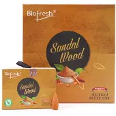 Ancient Wisdom Biofresh Backflow Wierookkegels (40 kegels) - Sandelhout