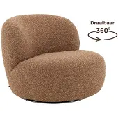 Goossens Fauteuil Avi - Stof - Rood