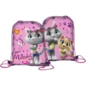 44 Cats Gymtas - Zwemtas - 40 cm - Roze - Voor Kinderen