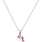 The Jewelry Collection Zilver Gerhodineerde Collier eenhoorn 1 1329163