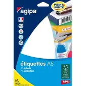 Agipa Universele etiketten, 24 x 24 mm, wit