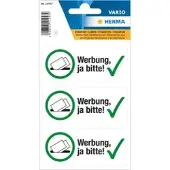 Herma Reclame-etiket 'Ja graag!'