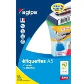 Agipa Universele etiketten, 35 x 15 mm, wit