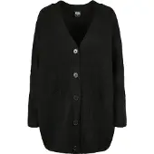 Urban Classics Gebreid vest zwart