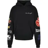 Mister tee Sweatshirt 'Homage' geel / rood / zwart / wit