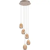 Highlight Hanglamp Champagne Egg 5-lichts pendel