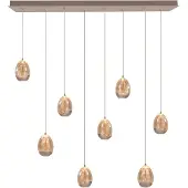 Highlight Eetkamer Hanglamp Champagne Egg 8 Lichts