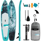 LifeGoods SUP Board Touring - 165 KG Draagkracht - 365 x 76 cm - Opblaasbaar - Compleet Sup pakket - Donkerblauw