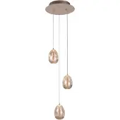Highlight Hanglamp Champagne Egg 3 Lichts Pendel