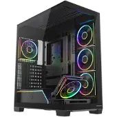 Modecom computerkast VOLCANO STELLAR PLUS ARGB MIDI 5F Zwart
