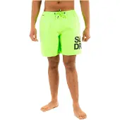 Superdry Zwemshorts neongroen / zwart