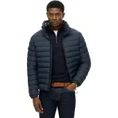Superdry Fuji Bedrukte Gewatteerde Jas Blauw Grootte: Xxl