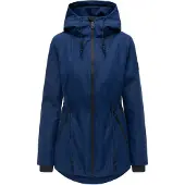 NAVAHOO Tussenparka 'Blumentanz 14' donkerblauw / zwart