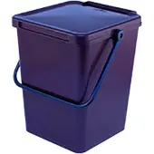 V-Part Minimax vierkante afvalbak, 10 liter - Bruin - Kunststof
