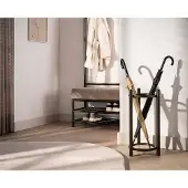 Meubelplaats Paraplubak Luno rond - Poedercoat drift brown