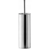 Zeller WC/Toiletborstel - houder RVS/edelstaal - D9 x H37 cm - Toiletborstels