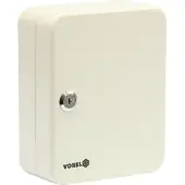 TOYA Sleutelkast - VOREL - 200x160x78 mm - 15 haken - Metaal - Beige