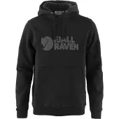 Fjall Raven - Sweatshirts - Fjällräven Logo Hoodie M Black voor Heren van Katoen - Maat L - Zwart