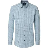 Casa Moda shirt blauw dessin casual fit