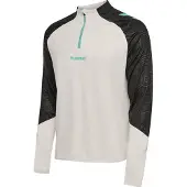 Hummel Sportsweatshirt aqua / lichtgrijs / zwart