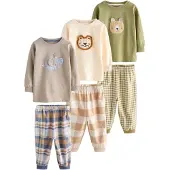 Next Nachtkledij beige / blauw / taupe / olijfgroen