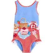 Next Badpak blauw / lichtroze / rood / wit