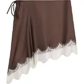 Bershka Strandlaken bruin / wit
