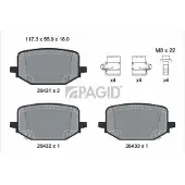 PAGID T4585N Remblokken