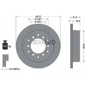 PAGID 54701NC Remschijf