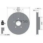 PAGID 55327NC Remschijf