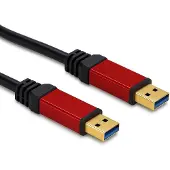 DeLOCK USB naar USB kabel - USB3.0 - tot 2A / zwart - 2 meter